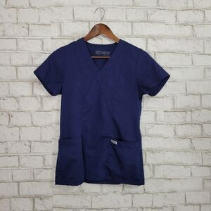 Grey's Anatomy navy scrub top